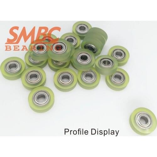 PU rubber bearing [pu684-13] ATM polyurethane 684zz 4*13*4 logistics sorting machine pulley, currency counter pulley