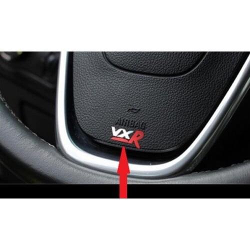 For 4Pcs VXR ALUMINIUM STEERING WHEEL BADGE GEAR STICK STICKER DECAL MIRROR VAUXHALL OPEL