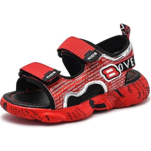 Summer Boys Kids Sandals Fashion Non-Slip Children Beach Shoes Comfortable Sports Casual Size 26-37