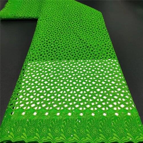 Swiss lace fabric tissu africain broderie coton african lace sewing material high quality 5yard