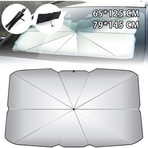 Car Windshield Sunshade Umbrella Type Sun Shade for Car Window Summer Sun Protection Heat Insulation Cloth for Car Front Shading
