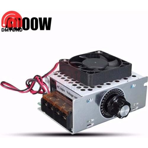 AC 110-220V 4000W SCR Adjustable Voltage Regulator Dimming Dimmers Motor Speed Controller Thermostat DIY High Power Module Board