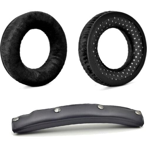 Defean Repair Parts Suit Replacement Black Velour and Foam Ear Pads for beyerdynamic DT990 / DT880 / DT770 PRO Headphones