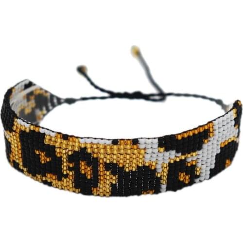 ZHONGVI Leopard print Bracelet Miyuki Delica Bracelets Fashion Boho Handcraft Jewelry Pulsera Crystal For Women Christmas Gifts
