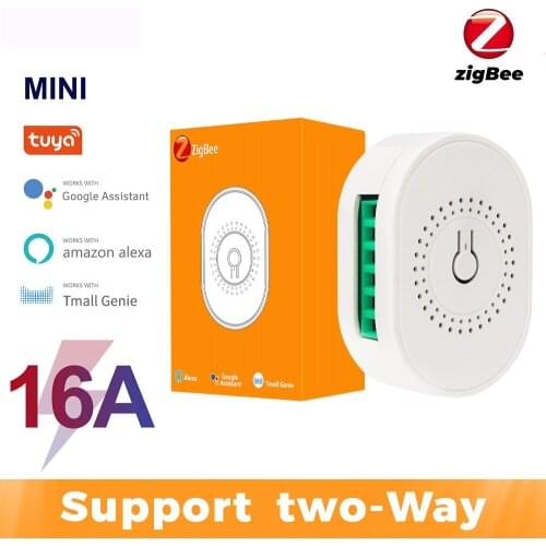 1-4pcs 16A Tuya ZigBee 3.0 Smart Switch Smart Home Automation DIY Module Breaker Support 2 Way Control Support Alexa Google Home