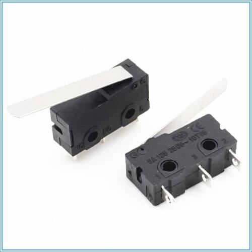 10 Pcs Mini Micro Limit Switch Lever Arm SPDT Snap Action LOT 250V 5A125