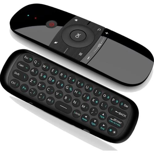 10pcs Wechip W1 English 2.4GHz Wireless Keyboard Mini Fly Air Mouse With IR Learning Function for TV Box Computer x96 MINI H96