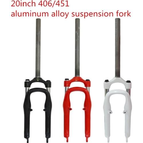 20 inch aluminum alloy spring fork shock absorber suspension folding bicycle 370MM stand pipe/tube