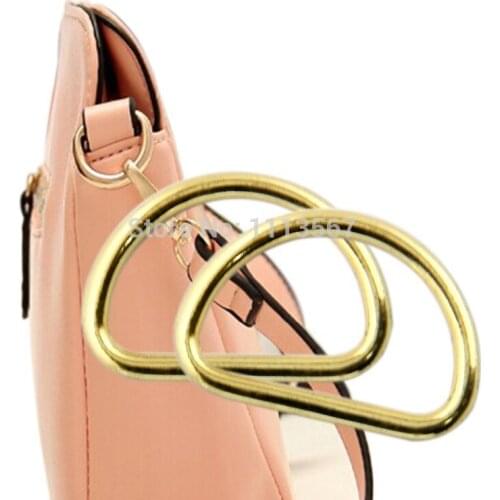 20pieces Craft Gold Metal D Ring Hooks D Shaped Buckles Belt Buckle For Bags Clothes Belt Sewing Hooks Clip K69