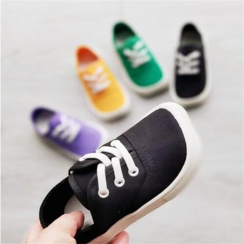 2021 four seasons casual childrens shoes new square head soft sole childrens shoes boys and girls candy canvas shoes