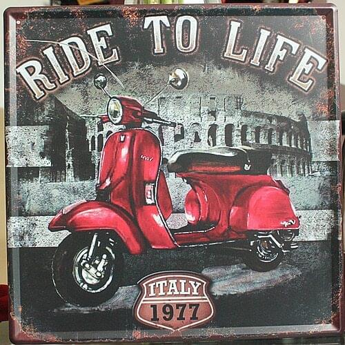 50pcs/lot Tin Sign Wall Decor Metal Poster Pub Plaque Bar Vintage Tavern Retro Home 30x30cm Car Motorcycle