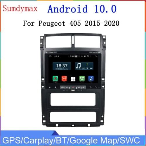 9inch 8core android 10 car radio multimedia player for PEUGEOT 405 PG405 2015-2020 gps navigation audio stereo DSP headunit