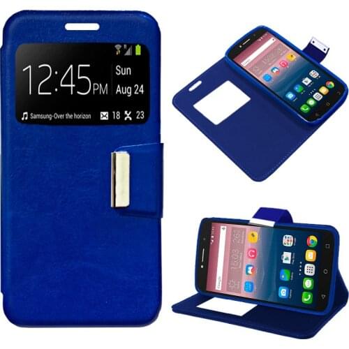 Case Flip Cover Alcatel Pixi 4 (6) 4G Blue Color