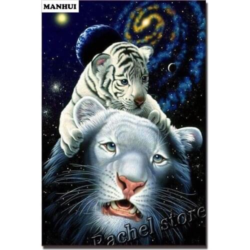 Diy Diamond Painting Cross Stitch Kits Diamond Mosaic Tiger Full Square Diamond and Round Diamond Embroidery AD365
