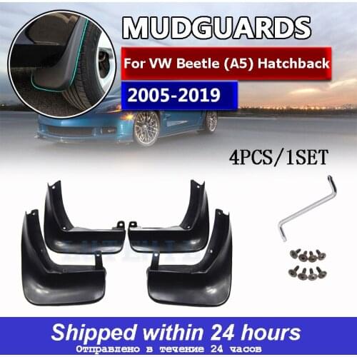 Set Molded Mud Flaps For VW Beetle (A5) 2012-2018 Mudflaps Splash Guards Front Rear Mud Flap Mudguards 2013 2014 2015 2016