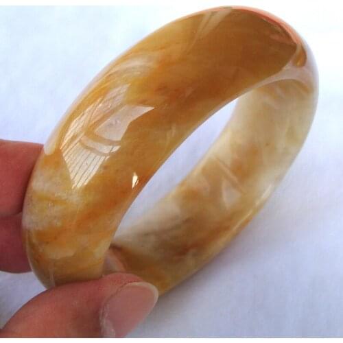 Free Shipping Natural Yellow Jade 21*9mm Round Bracelet Women Man Jewelry Accessories Weddings Parties Birthday Gift