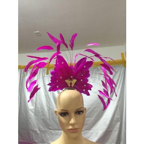 Lo spettacolo di danza copricapo di piume di accessori di abbigliamento La FESTA La Maschera IL Festival