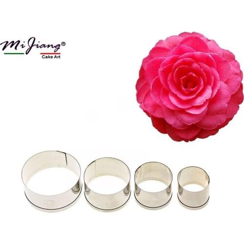 Mijiang Stainless Steel Round Shape Cake Decorating Tools for Baking Fondant Cookie Cutters Kitchen Accessories Wholesale SA307