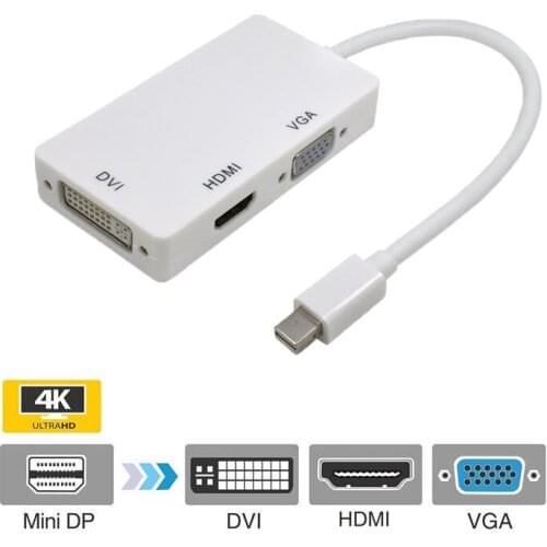 Minidp to HDMI converter connector lightning interface laptop to VGA projector DVI display three in one