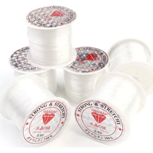 0.2/0.3/0.4/0.5/0.6mm Fish Line Wire Clear Non-stretch Strong Nylon String Beading Cord Thread For Jewelry Making For Bracelet