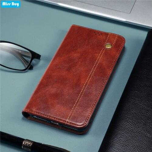 Luxury Oil Wax Leather Flip Phone Case For Redmi Note 10 Pro Case Redmi Note 10 5g Xiaomi Mix4 11t Redmi 10 Pure Color Cover