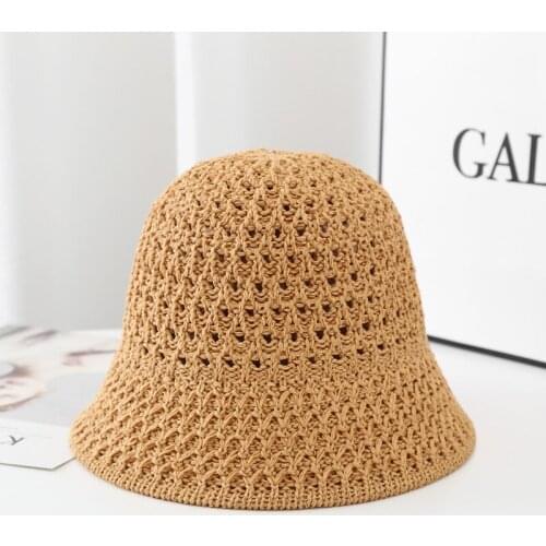 2021 new Womens Straw Hats Chinese Panamas UV Protection Sun Visor Beach Hats Women Visors Foldable Female Women Summer Sun Hat