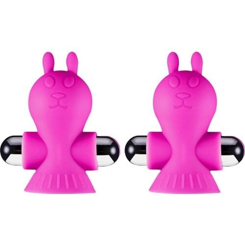Silicone Vibrator Breast Clip Nipple Clamps Adult Sex Toys for Women Suckers Breast Bigger Nipple Enlarger Suction Pump Sex Toys