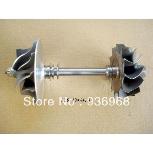 K16 Turbine wheel 49mm*55mm,Comp wheel 44.3mm*63.4mm,K16 Turbo parts/rebuild kits rotor in assembly, AAA Turbocharger Parts