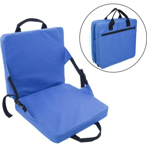 Outdoor Portable Camping Travel Folding Cushion Folding Chair with Backrest Beach Moisture-proof Thickened Cushion with Sponge