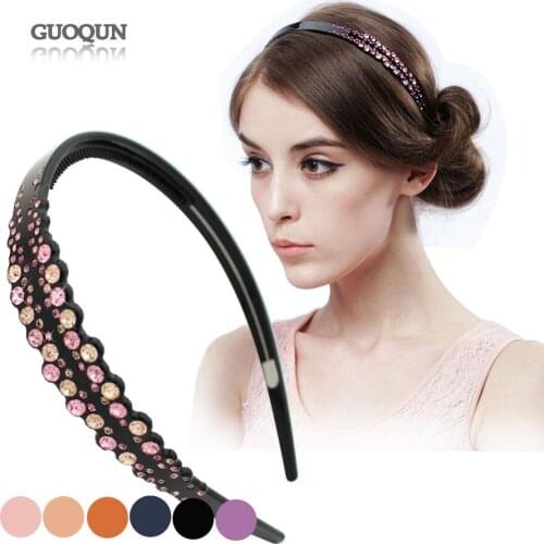 Amazing Hair Band - Rhinestone Hair Accessory Ornament for Women Lady Cellulose Acetate Hair Jewelry Tiara Wedding Party Dance