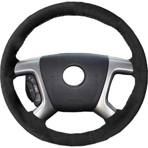 Alcantara Leather Suede Car Steering Wheel Cover for Chevrolet Captiva 2007-2014 Silverado GMC Sierra 07-2013