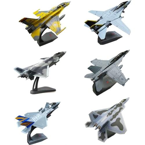 1/100 Military Model Kid Toy F14 Tomcat F-14A/B AJ200 VF-84 Fighter USA Navy Army Air Force Diecast Metal Plane Plane Not Bomber