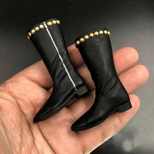 1/6th Black European Knight Hollow Boots Model F12" Action Figure