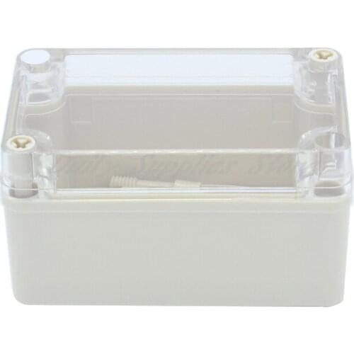 1pcs 130*80*70mm outdoor plastic waterproof junction box PC transparent cover cable box seal security junction box