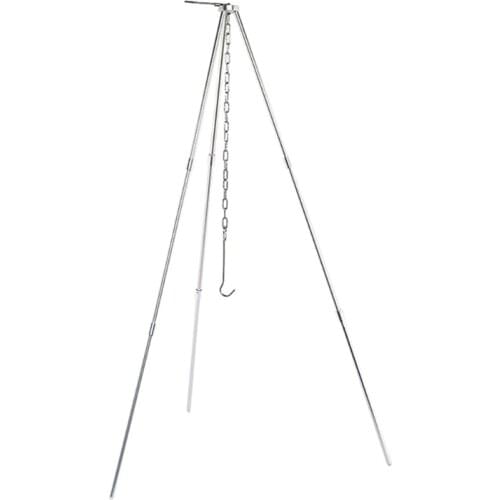 94PF 1 PC Stove Tripod Compact Lightweight Tripod Adjustable Hang Chain Works Titan and Campfire Perfect for Camping Survival