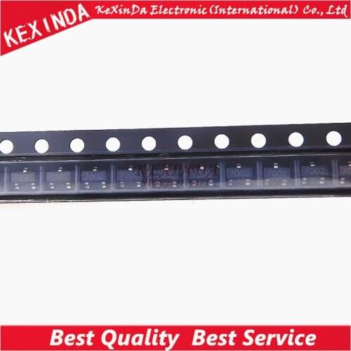 2N7002 7002 MOSFET N-CH 60V 300MA SOT-23 New original 100pcs/lot