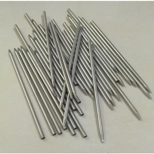 3mm*100mm SUS304 Food Touch Grade One End Pointed Head Closed Thermometer Thermocouple Protection Probe tube, 50pcs / lot