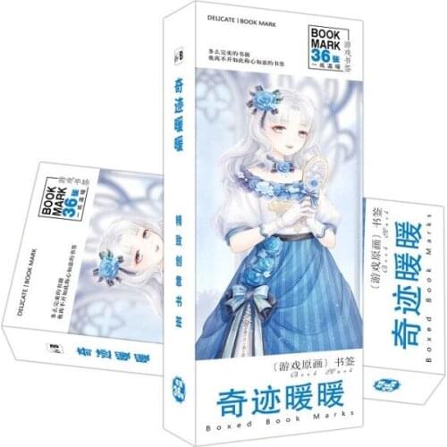 36 Pcs/Set New Game Miracle Nikki Paper Bookmark Stationery Bookmarks Book Holder Message Card