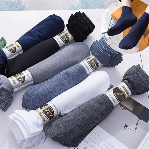 5 Pairs Business Socks Summer Thin Socks Mercerized Cotton Breathable Socks Mesh Socks Ankle Socks