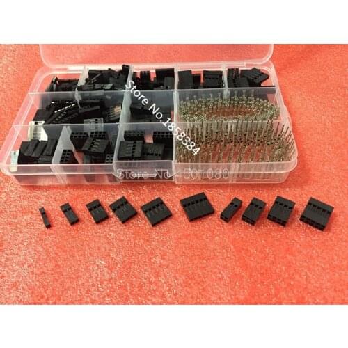 620pcs Dupont Connector 2.54mm, Dupont Cable Jumper Wire Pin Header Housing Kit, Male Crimp Pins+Female Pin Terminal Connector