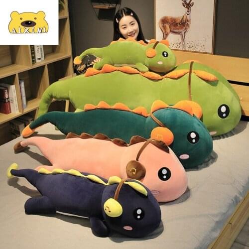 AIXINI Headset Dinosaur Plush Toy Headphone Dinosaur Doll Plush Soft Animal Big Long Earphone Dinosaur Stuffed Boyfriend Gift