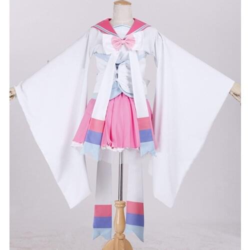 Anime Pokemon Sylveon Gaun Cosplay costume custom-made any size