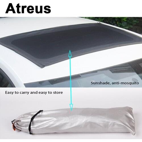 Atreus Car Top Roof Sunroof Window Sun Shade Visor Curtain Covers For Nissan qashqai Citroen c4 c5 Chevrolet cruze aveo Peugeot