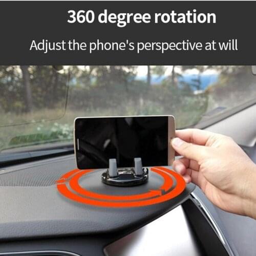 Car Phone Holder Stands Rotatable Support Anti Slip Mobile 360 Degree Mount Dashboard GPS Navigation Universal Auto Accessories