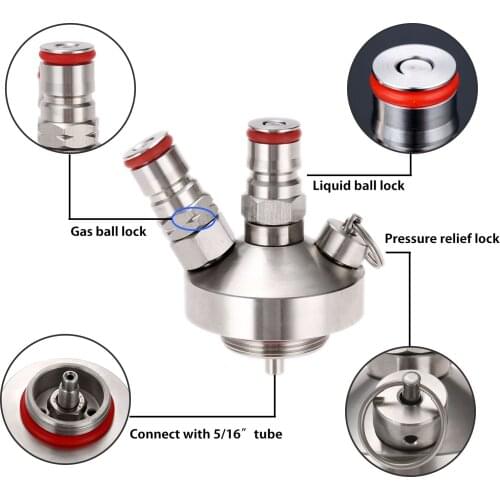 304 Stainless Steel Mini Keg Spear Growler Tap Dispenser With 30cm Beer Hose For Beer Keg Homebrew