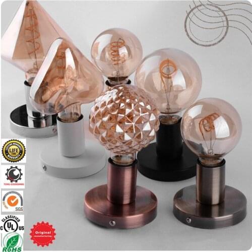 E27 ceiling lamp base screw mouth bar clothing store wall lamp lighting fixtures with ceiling