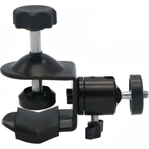 GloryStar C-Clamp Camera Mount 360 Degree Swivel Ball Head with 1/4 Screw for DSLR Photography Photo Studio Light Stand