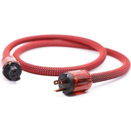 Hi end 5N OFC Pure Copper Hifi Audio US Power cord cable hifi AC Power cable