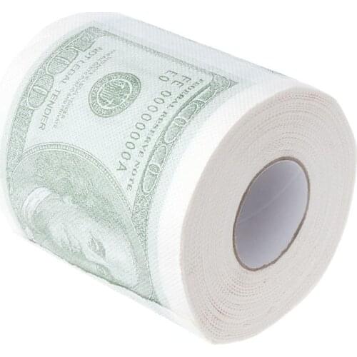 Hillary Clinton Donald Trump Dollar Humour Toilet Paper Gift Dump Funny Gag Roll 50JF