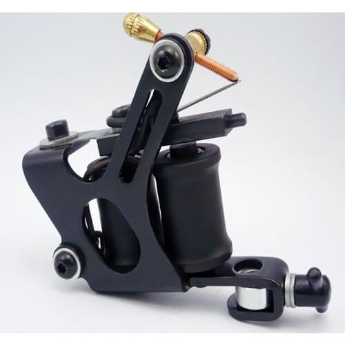 Chrome Tattoo Machine For Beginner Tattoo Apprentice Machine 10 Warps Coil Guns For Liner and Shader Free Shipping TM-352